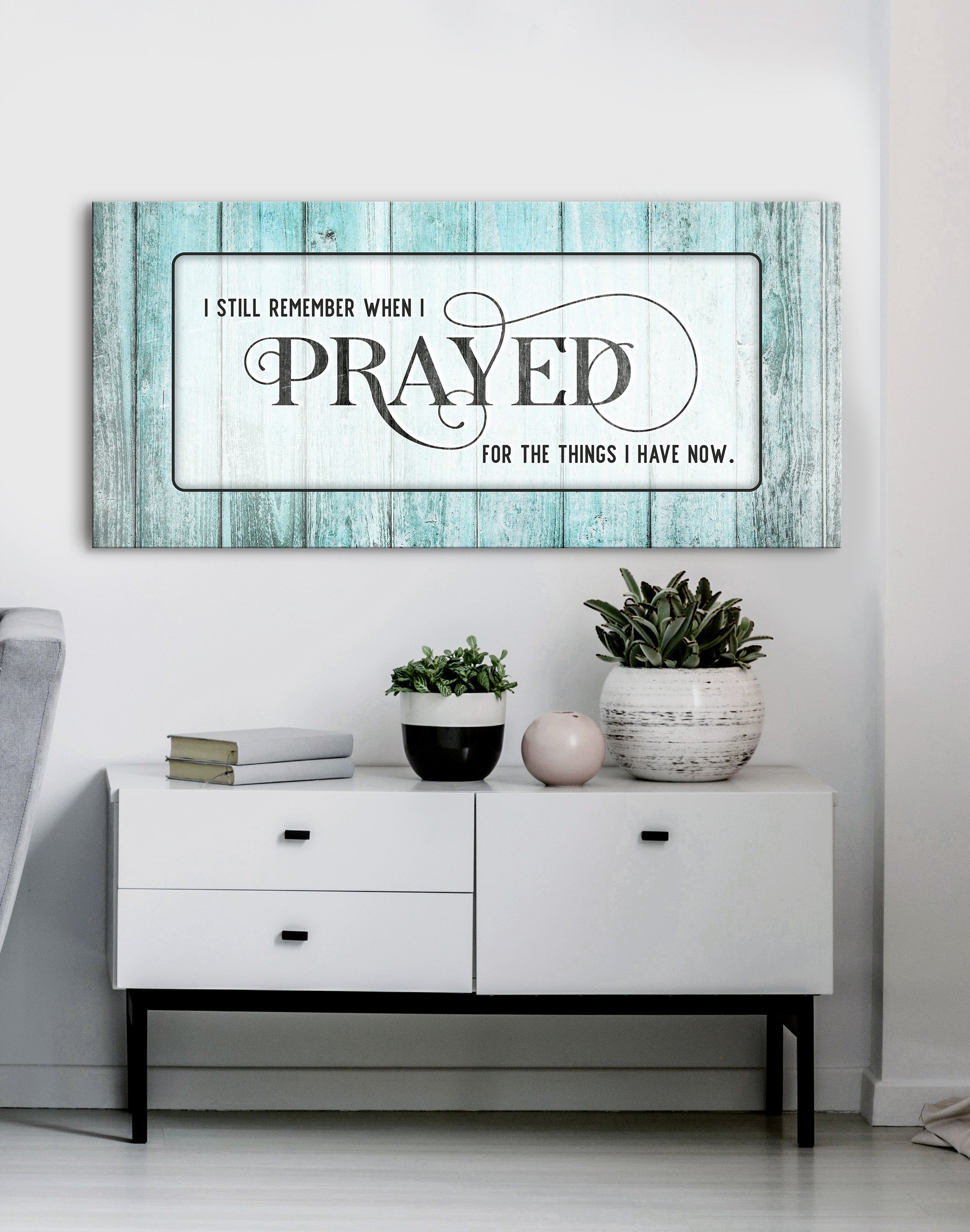 Christian Wall Art: 'I Still Remember When I Prayed' - Wood Frame, Ready to Hang! Buy 2, Save 20%