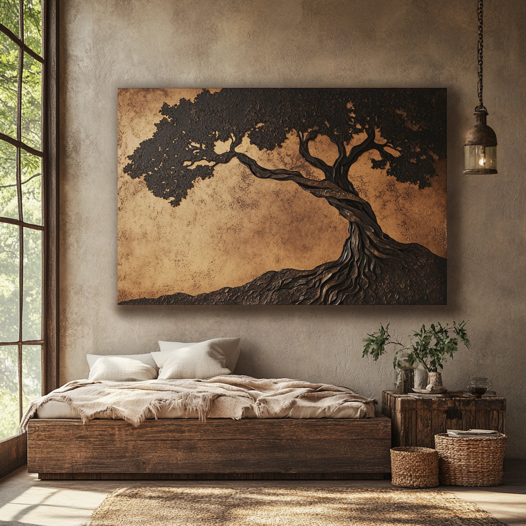 Exclusive Sale! Rustic Tree of Life Wall Art - Timeless Oak with Organic Allure