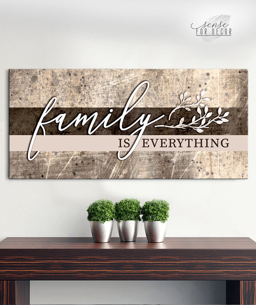 Hot Deal! Family Wall Art - 'Family is Everything' V14 with Wood Frame, Ready To Hang