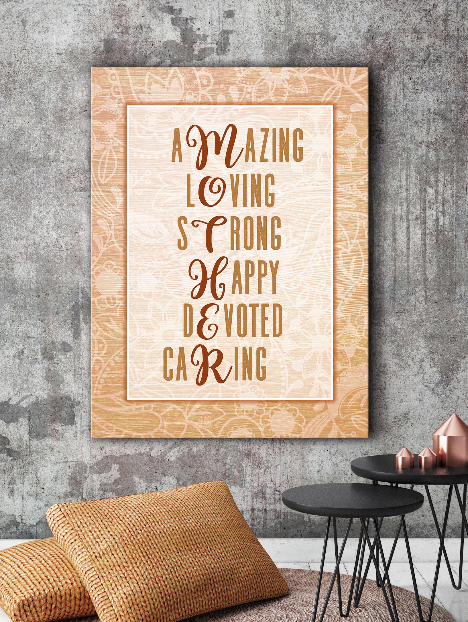 Exclusive Mom Wall Art: Beautiful Mother Portrait in Wood Frame, Ready to Hang! Buy 2 Save 20%