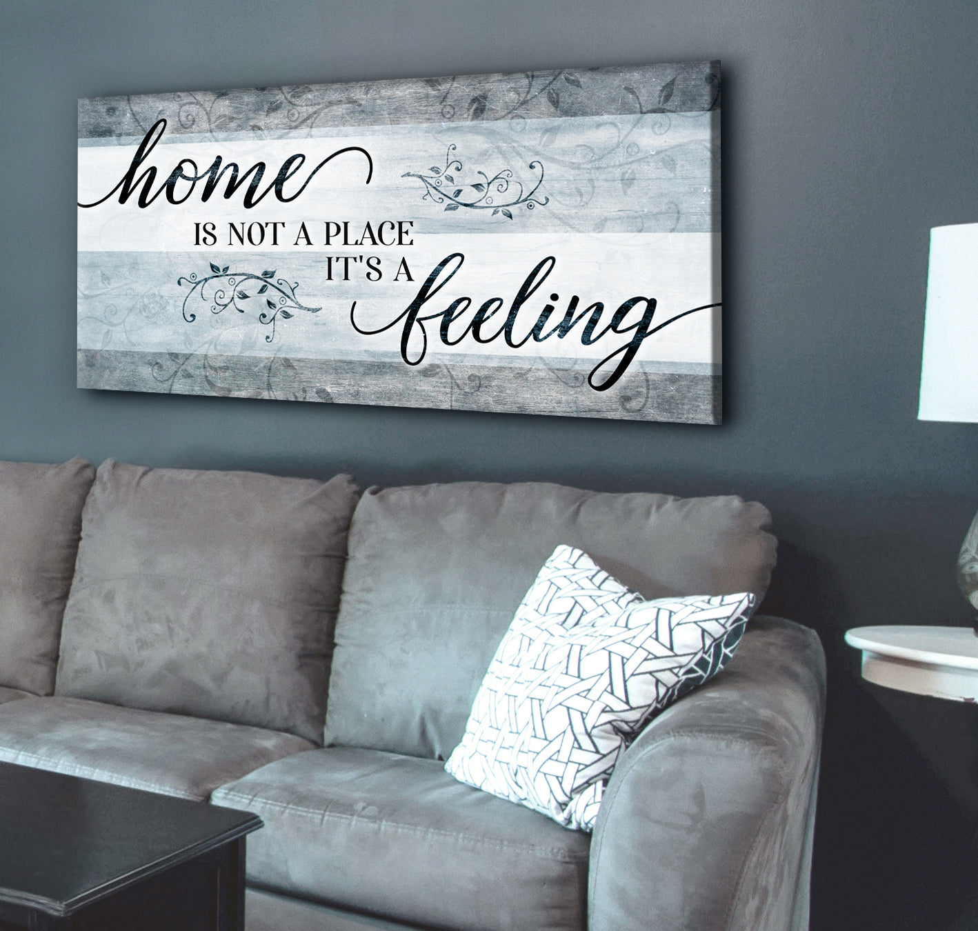 Ready-to-Hang Wood Frame Home Wall Art: Home Is a Feeling