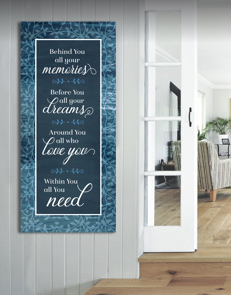 Exclusive! Home Wall Art: Behind All Your Memories V3 - Wood Frame, Ready To Hang