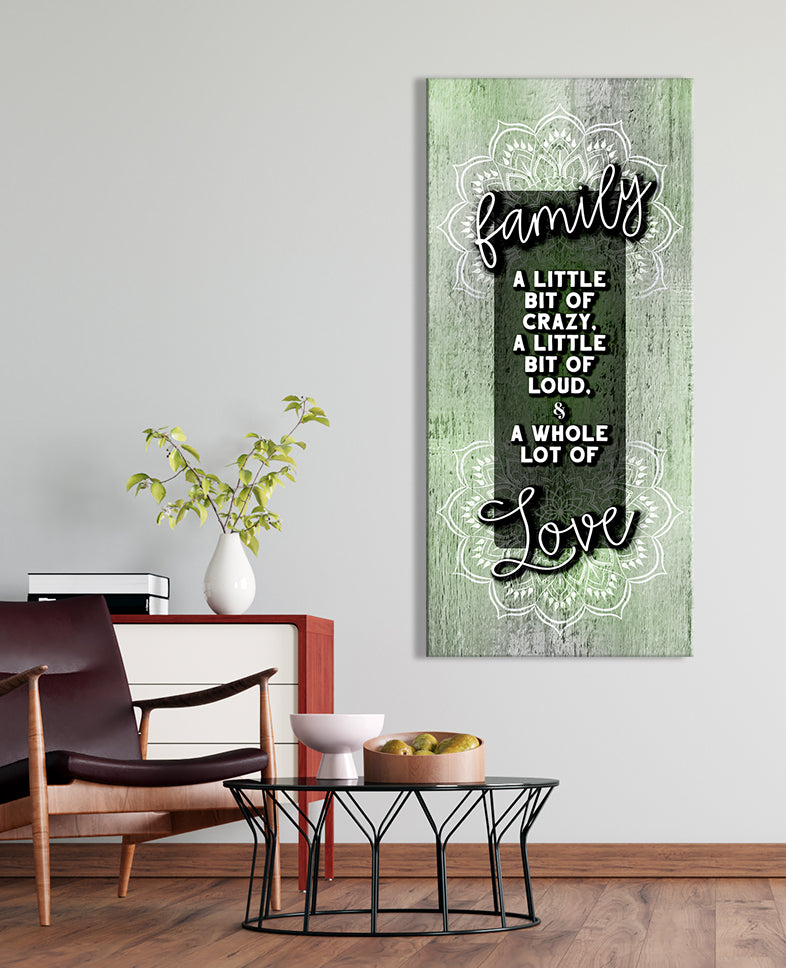 Hot! Boho Family Wall Art V4 with Wood Frame, Ready to Hang