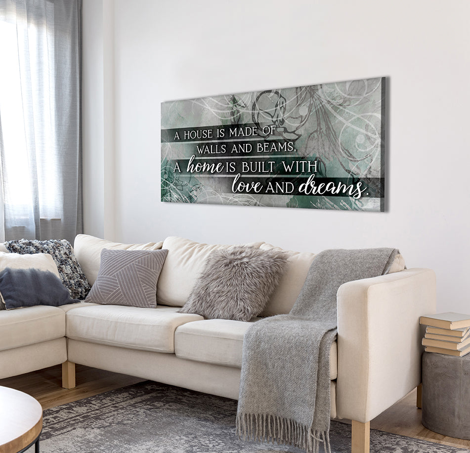 Exclusive Home Wall Art: A House Made of Walls and Beams V3 (Wood Frame, Ready to Hang), Buy 2 Save 20%
