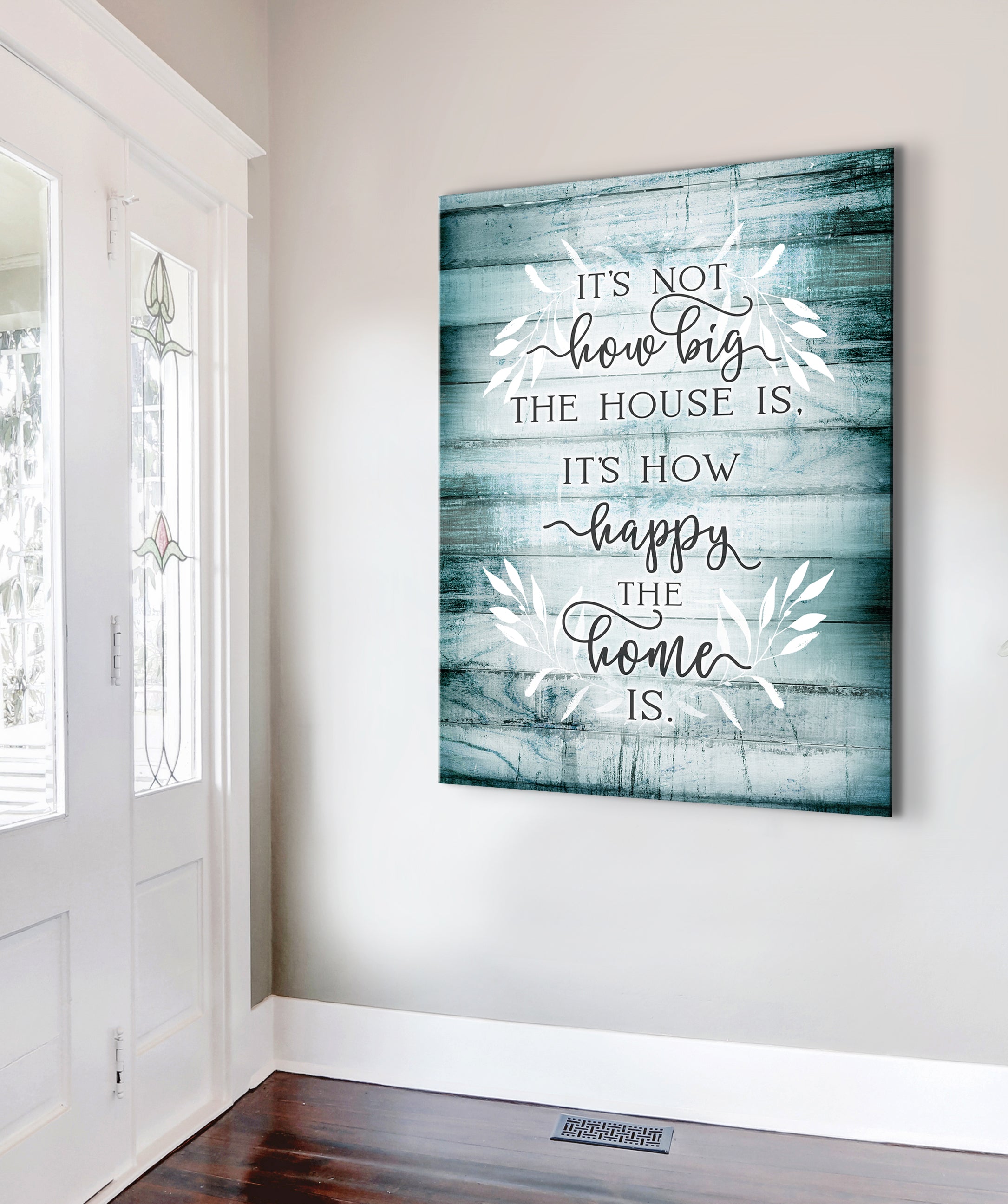 Ready-to-Hang Wood Frame Home Wall Art - It's Not the House Size V3
