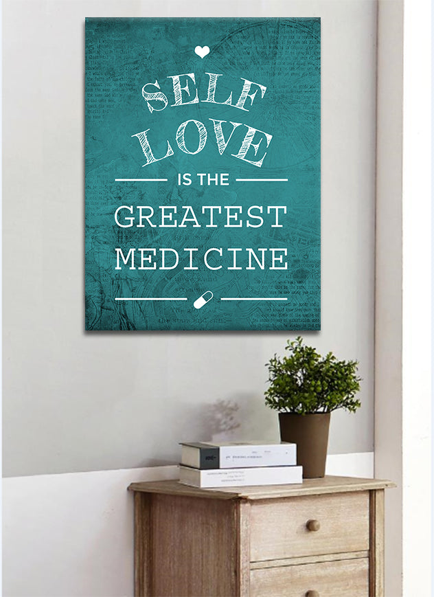 Hot Deal! High - quality Self Love Wall Art with Wood Frame, Ready to Hang for Your Home