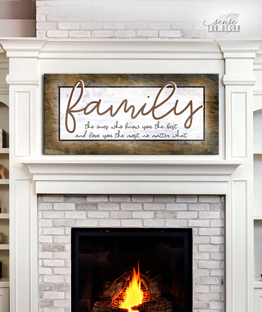 High - Quality Family Wall Art with Wood Frame, Ready to Hang