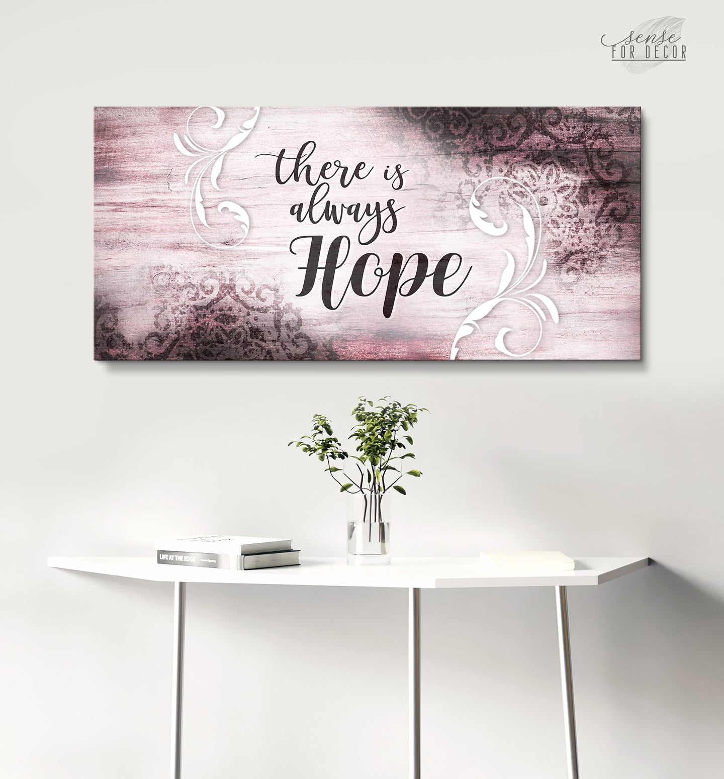 Inspire Wall Art: There is Always Hope - Wood Frame, Ready to Hang! Buy 2, Save 20%