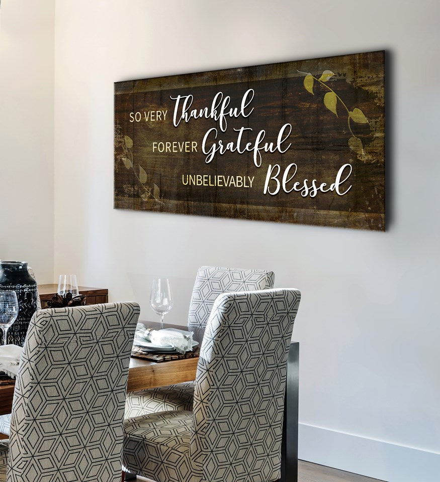 Hot Deal! Christian 'So Very Thankful V10' Wood Frame Wall Art (Ready To Hang)
