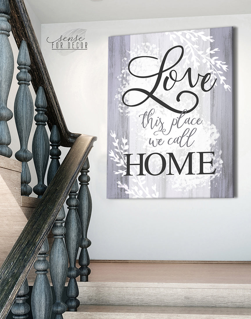 Ready-to-Hang Wood Frame Home Wall Art: Love Our Special Home v2