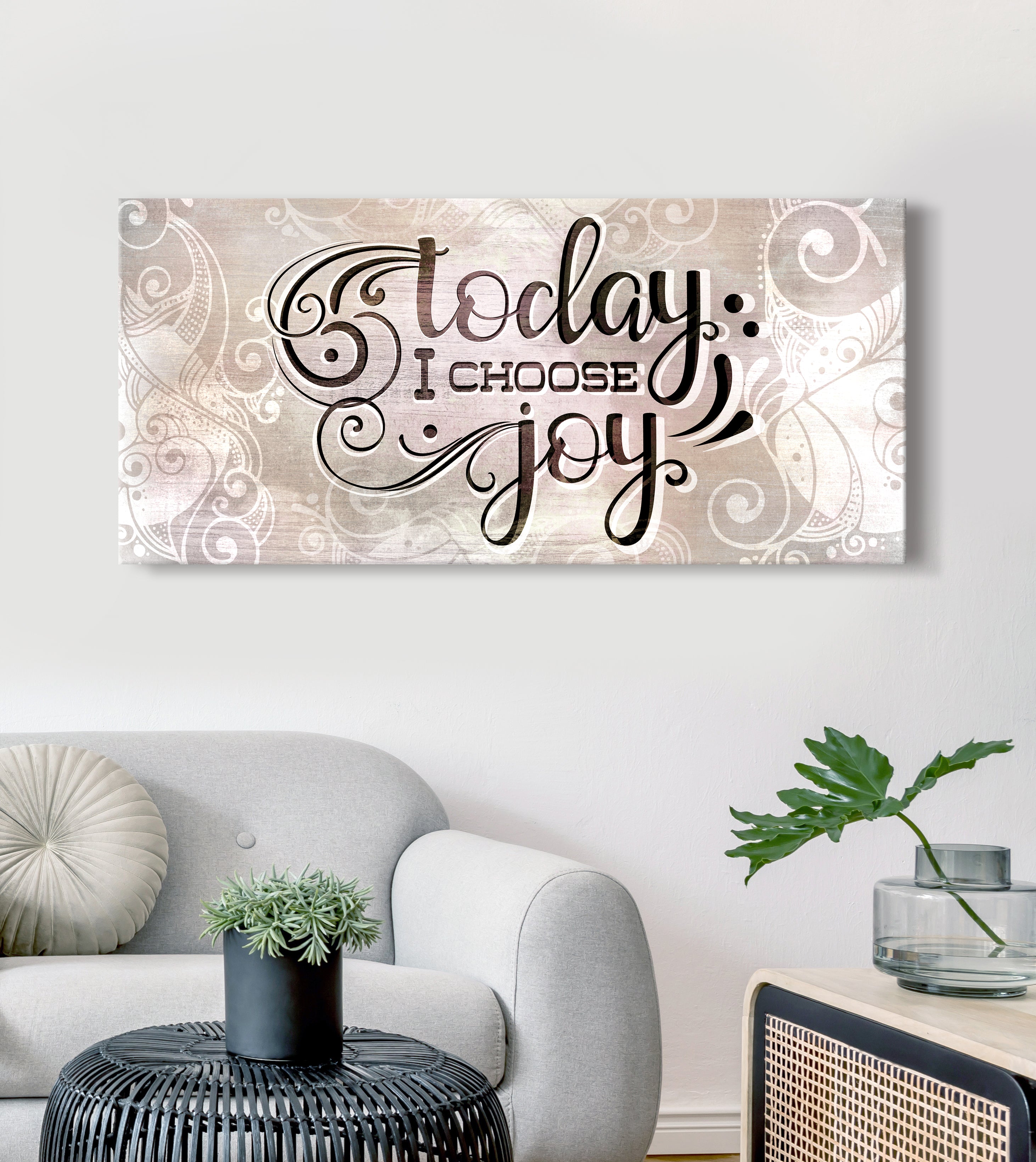 Exclusive Home Wall Art: 'Today I Choose Joy' - Wood Frame, Ready to Hang! Buy 2, Save 20%