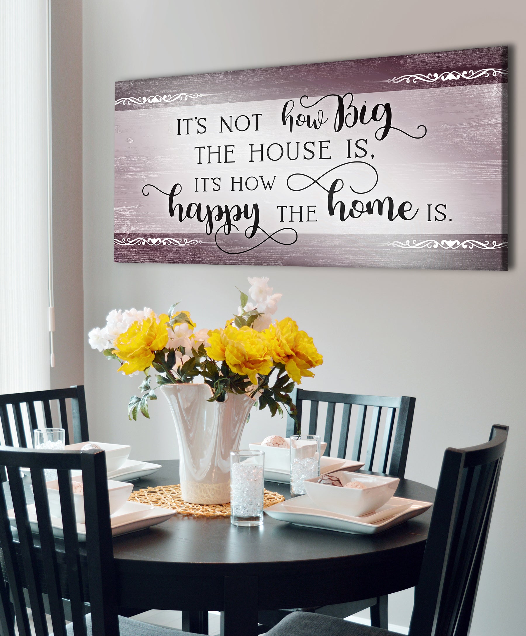 Exclusive! Home Wall Art V4 with Wood Frame, Ready to Hang