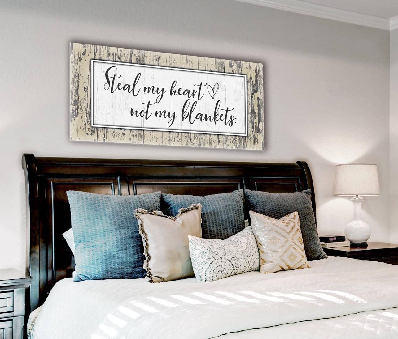 Steal Bedroom Wall Art Blanket: 2 Sizes, Wood Frame Ready to Hang - Buy 2 Get 20% Off!