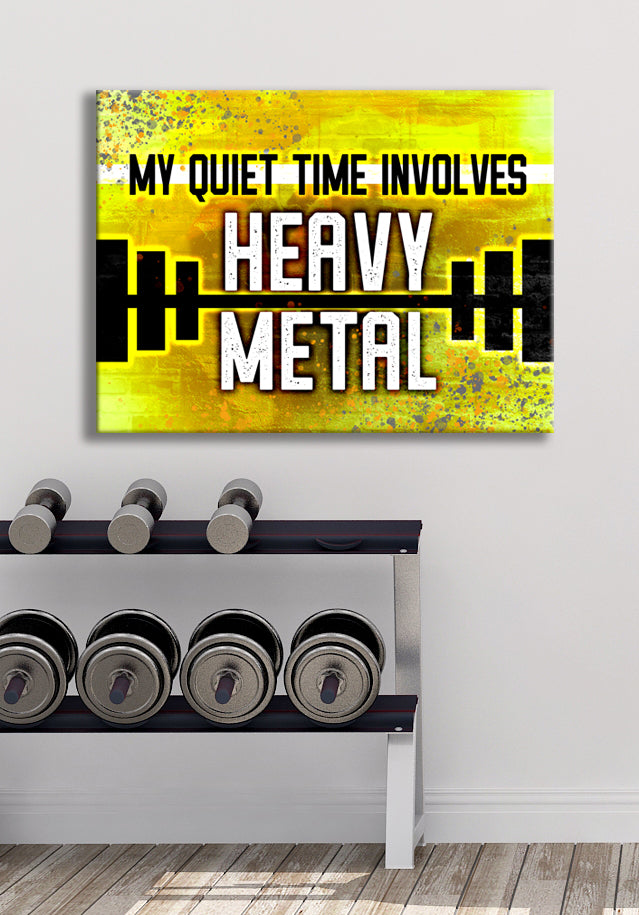 High - Quality Wood - Framed Fitness Wall Art: My Quiet Time, Ready To Hang