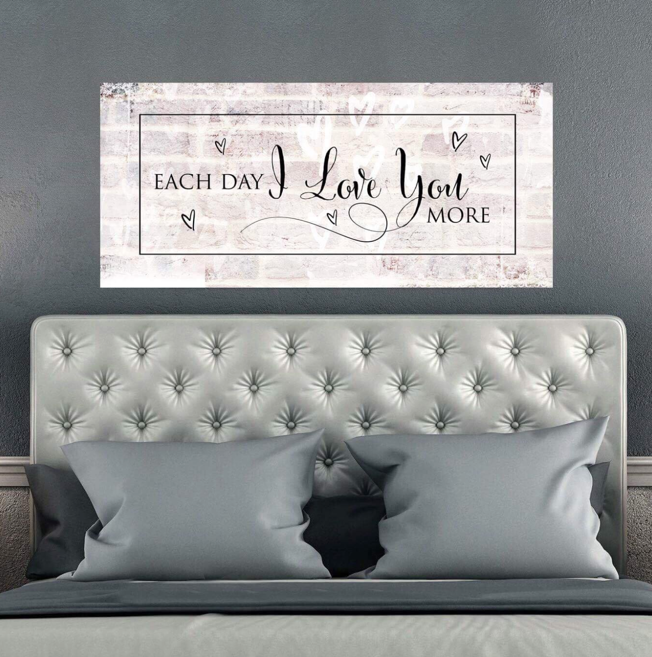 Romantic Couples Wall Art: Each Day Love Grows