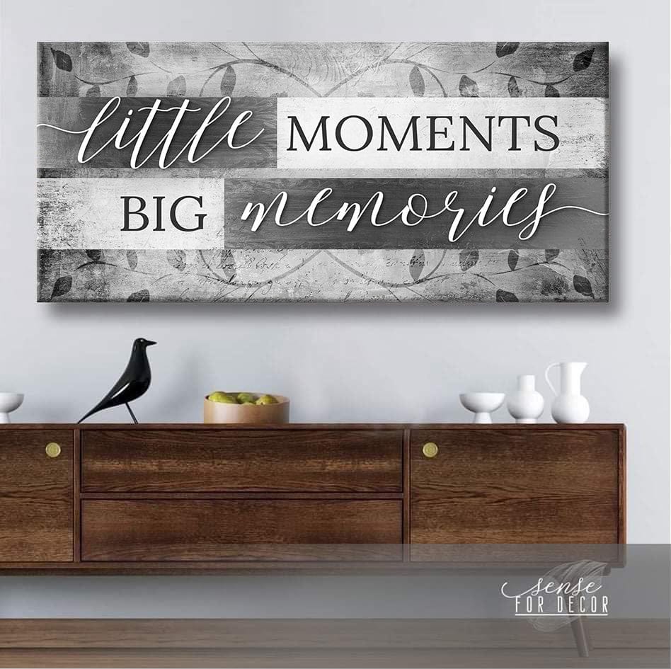 Exclusive! Home Wall Art - Little Moments, Big Memories (Wood Frame, Ready to Hang)