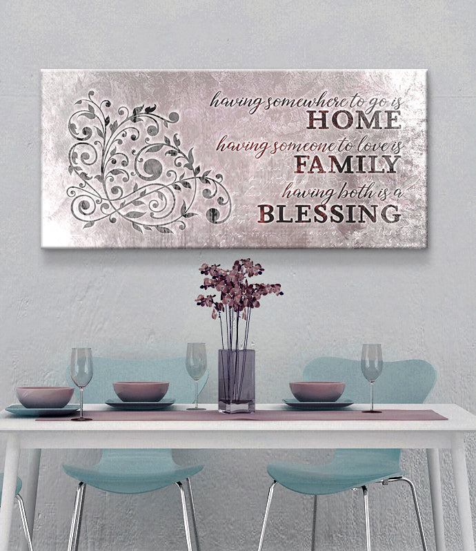 High - Quality Wood - Framed Wall Art: 'Having Somewhere To Go Is Home' V4 (Ready To Hang)