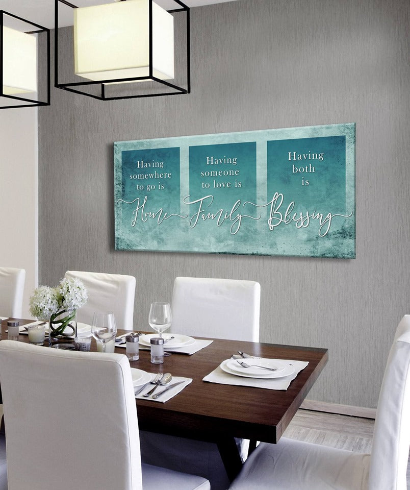 Home Wall Art: 'Having Somewhere To Go Is Home' V2 - Wood Frame, Ready To Hang! Buy 2 Save 20%