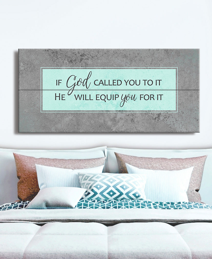 High - quality Wood - framed 'If God Called You' Christian Wall Art, Ready to Hang