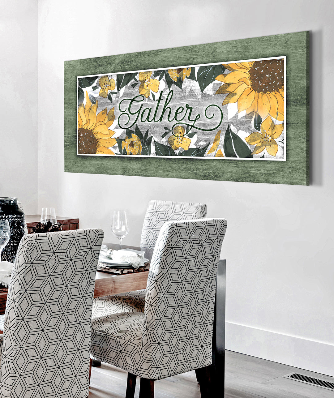 High - quality Christian Sunflower Wall Art with Wood Frame, Ready to Hang