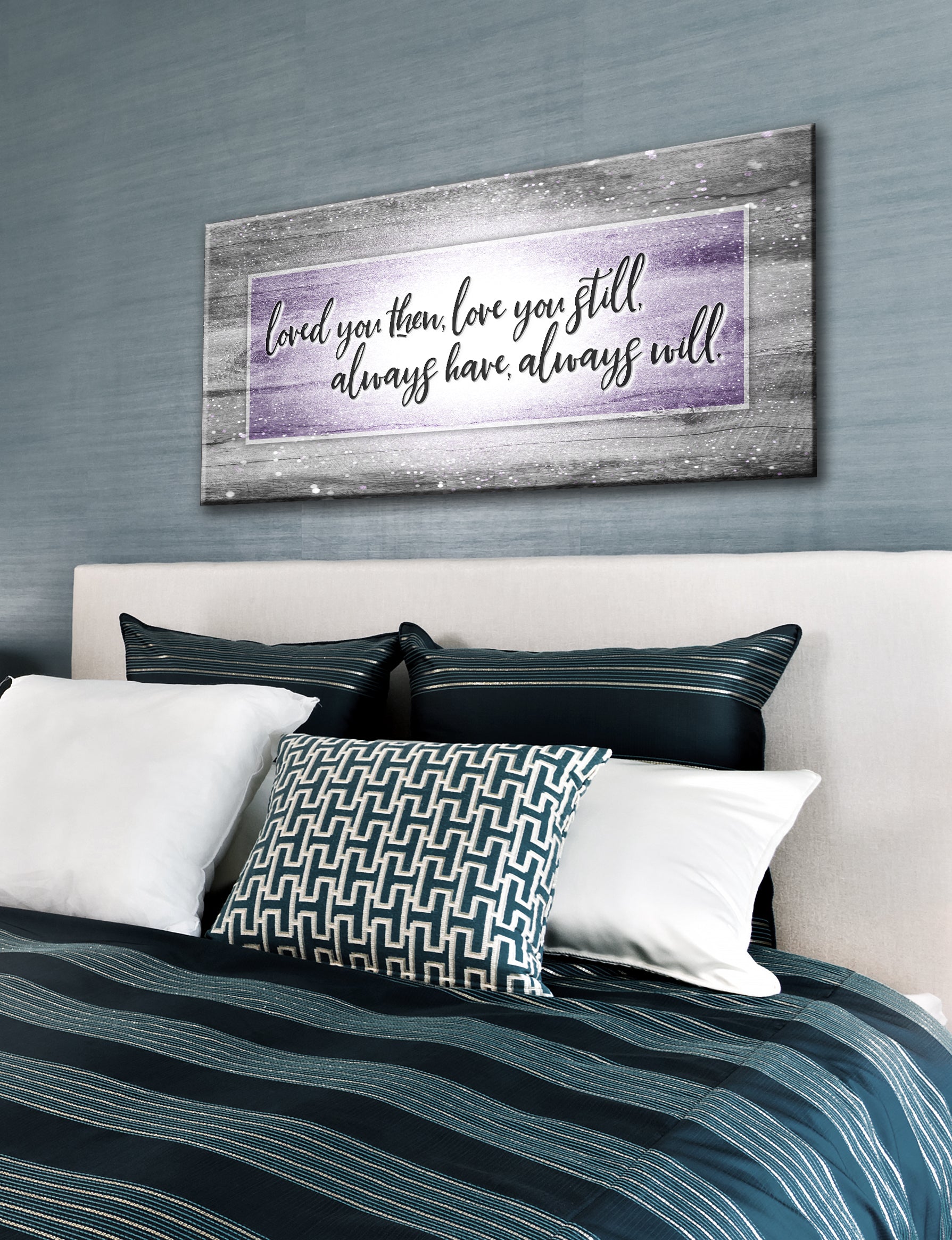 Hot Deal! Couples Wall Art: Loved You Then, Love You Still V6 (Ready-To-Hang Wood Frame)
