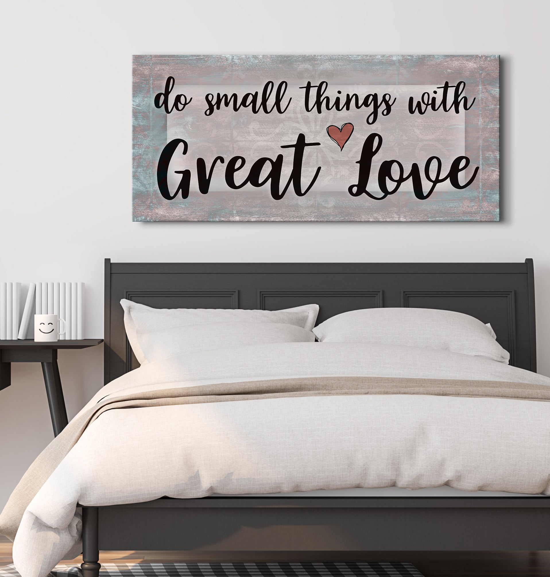 Ready-To-Hang Wood Frame Couples Wall Art: Love in Small Things V2