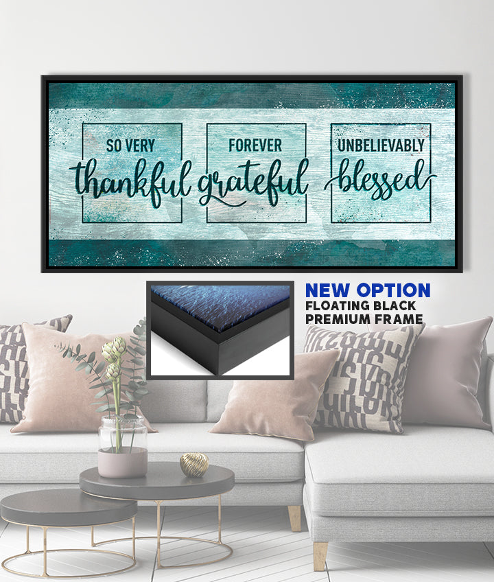 Christian Wall Art: Thankful, Grateful, Blessed - Buy 2 Get 20% Off!