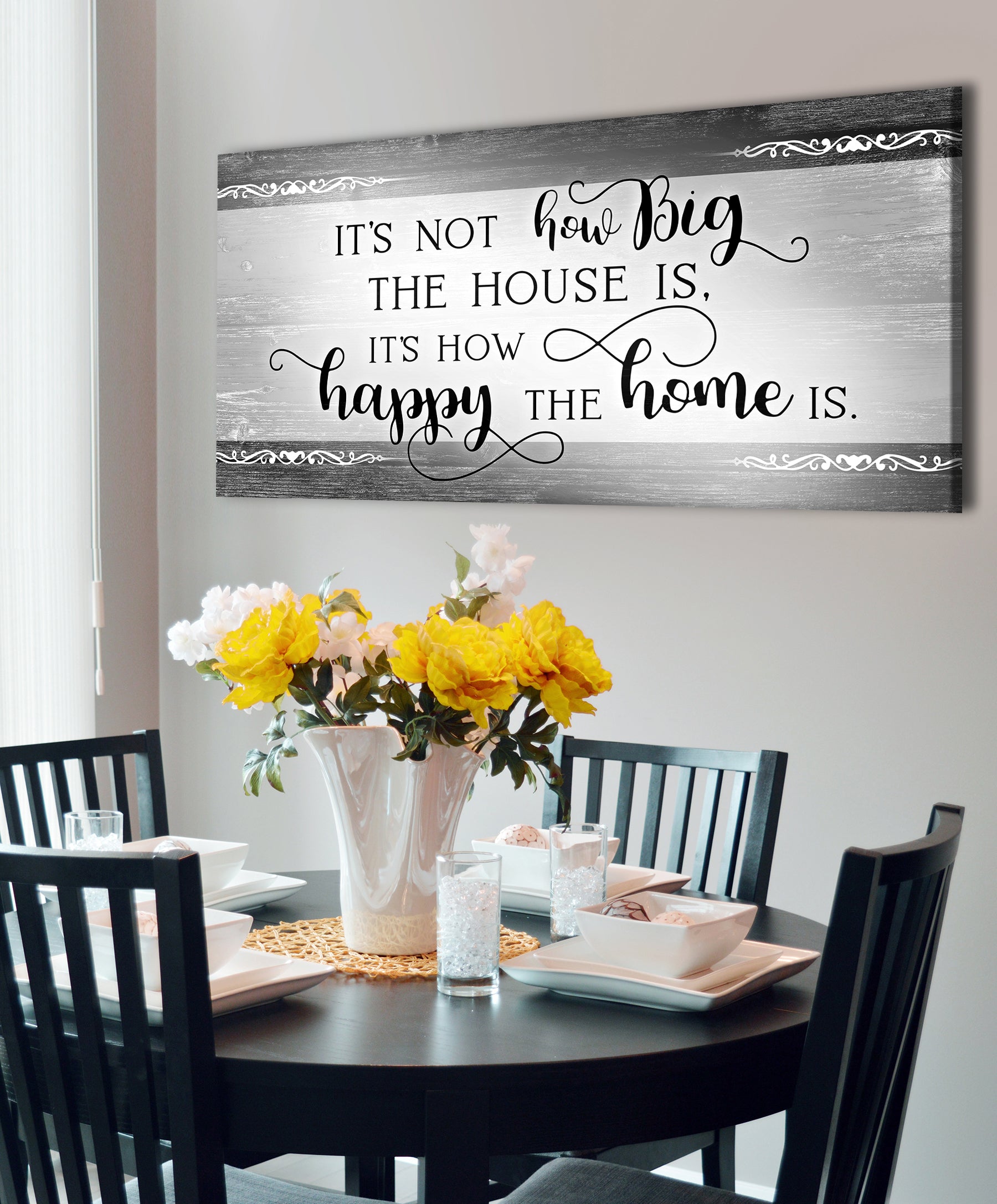 Exclusive! Home Wall Art V4 with Wood Frame, Ready to Hang