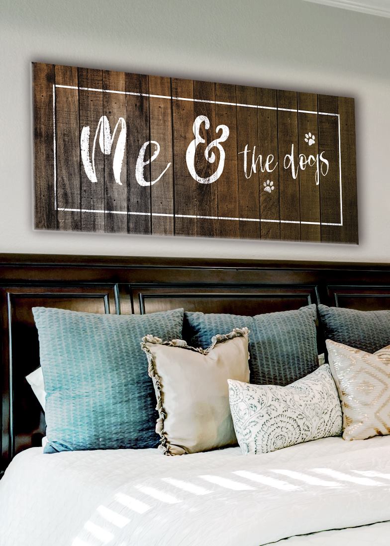 Exclusive! Pet Wall Art - Me & The Dogs (Wood Frame, Ready To Hang)