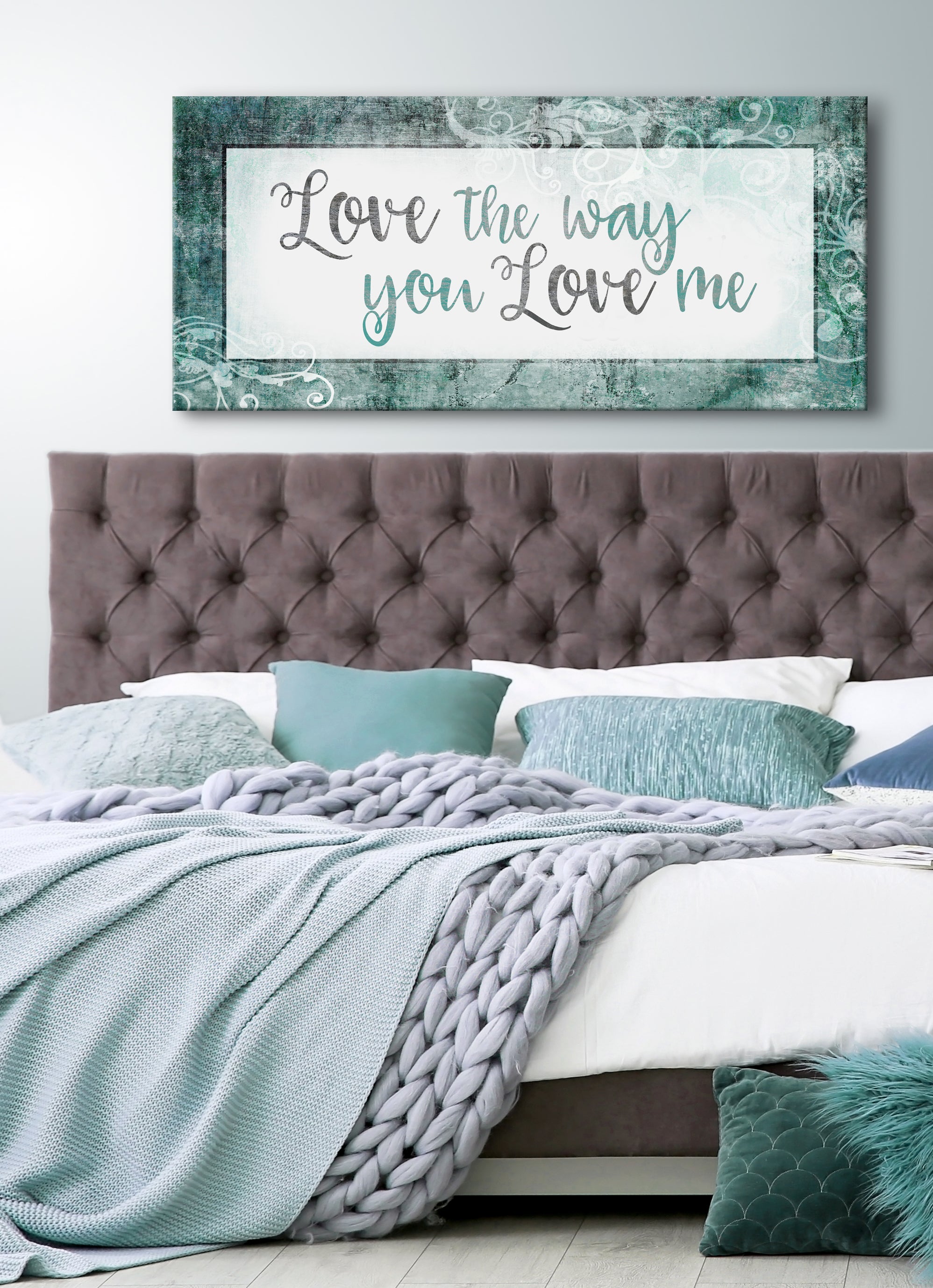 Hot Deal! Couples Wall Art - Love The Way You Love Me, Wood Framed and Ready To Hang