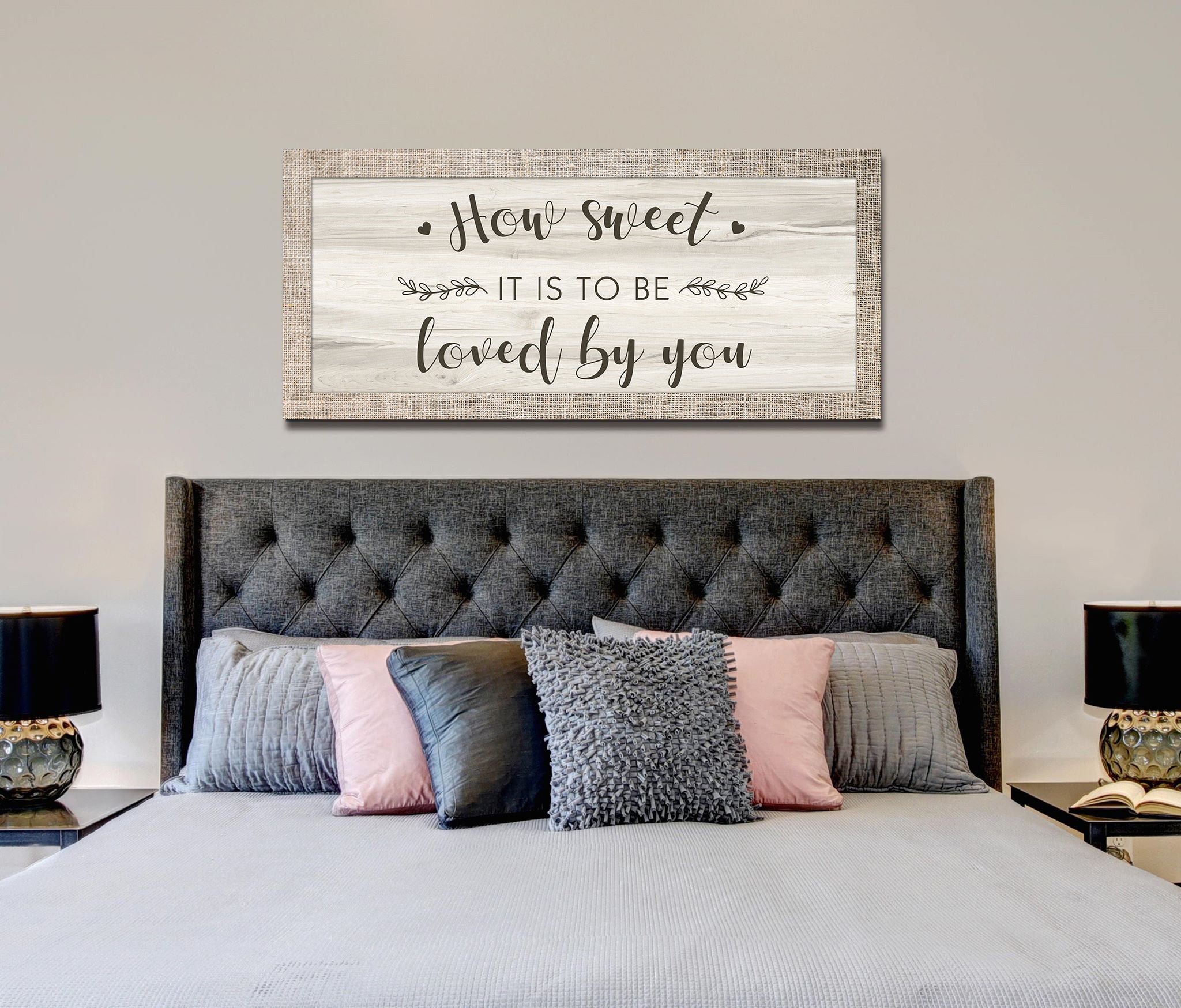 High - quality Couples Wall Art: How Sweet To Be Loved By You (Wood Frame, Ready To Hang)