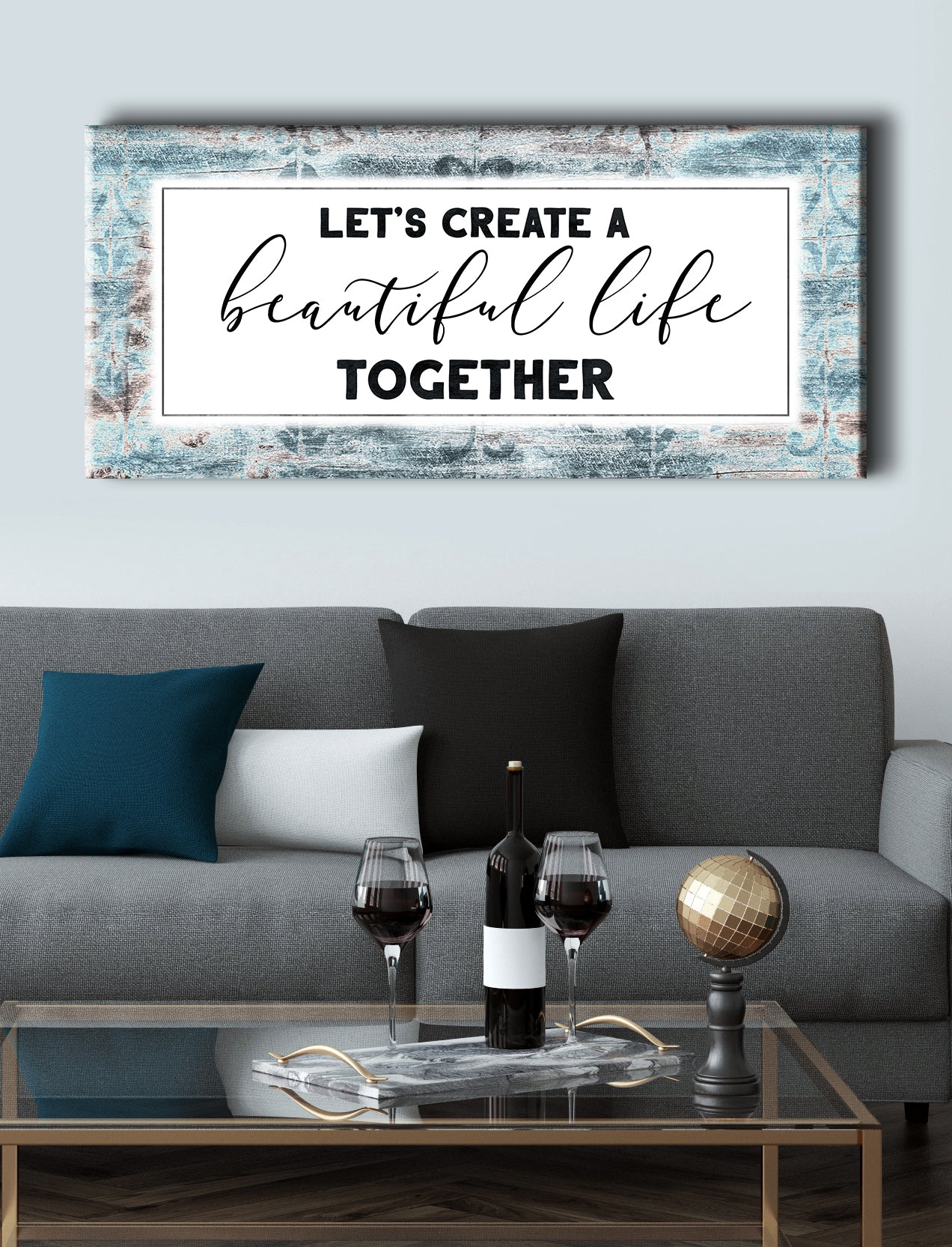 Hot Deal! Ready-to-Hang Wood Frame Home Wall Art for a Beautiful Life