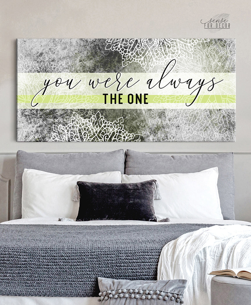 High - Quality Couples Wall Art: 'You Were Always The One' with Wood Frame, Ready to Hang