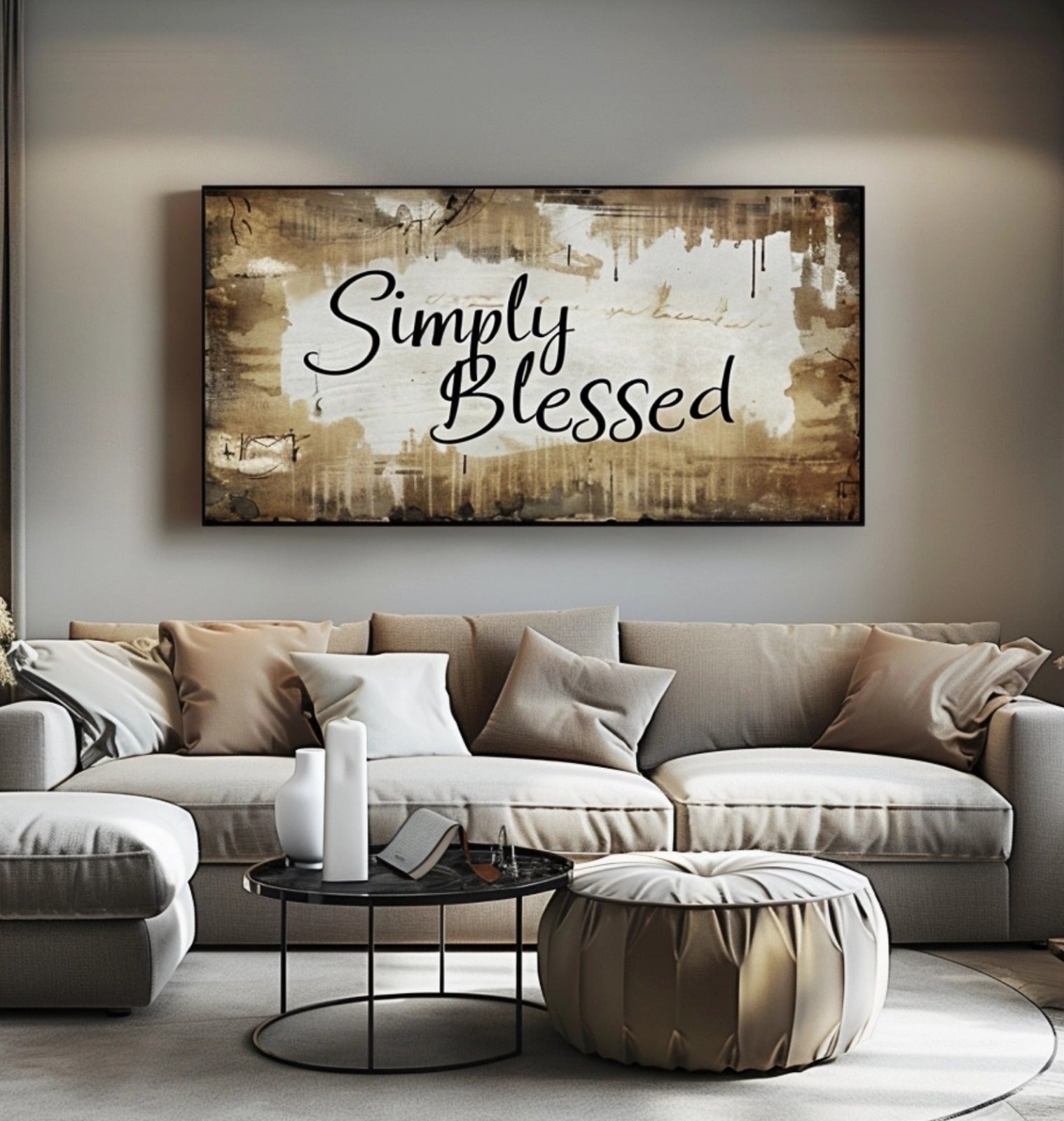 Exclusive Christian Wall Art - Simply Blessed V14: Buy 2, Save 20%