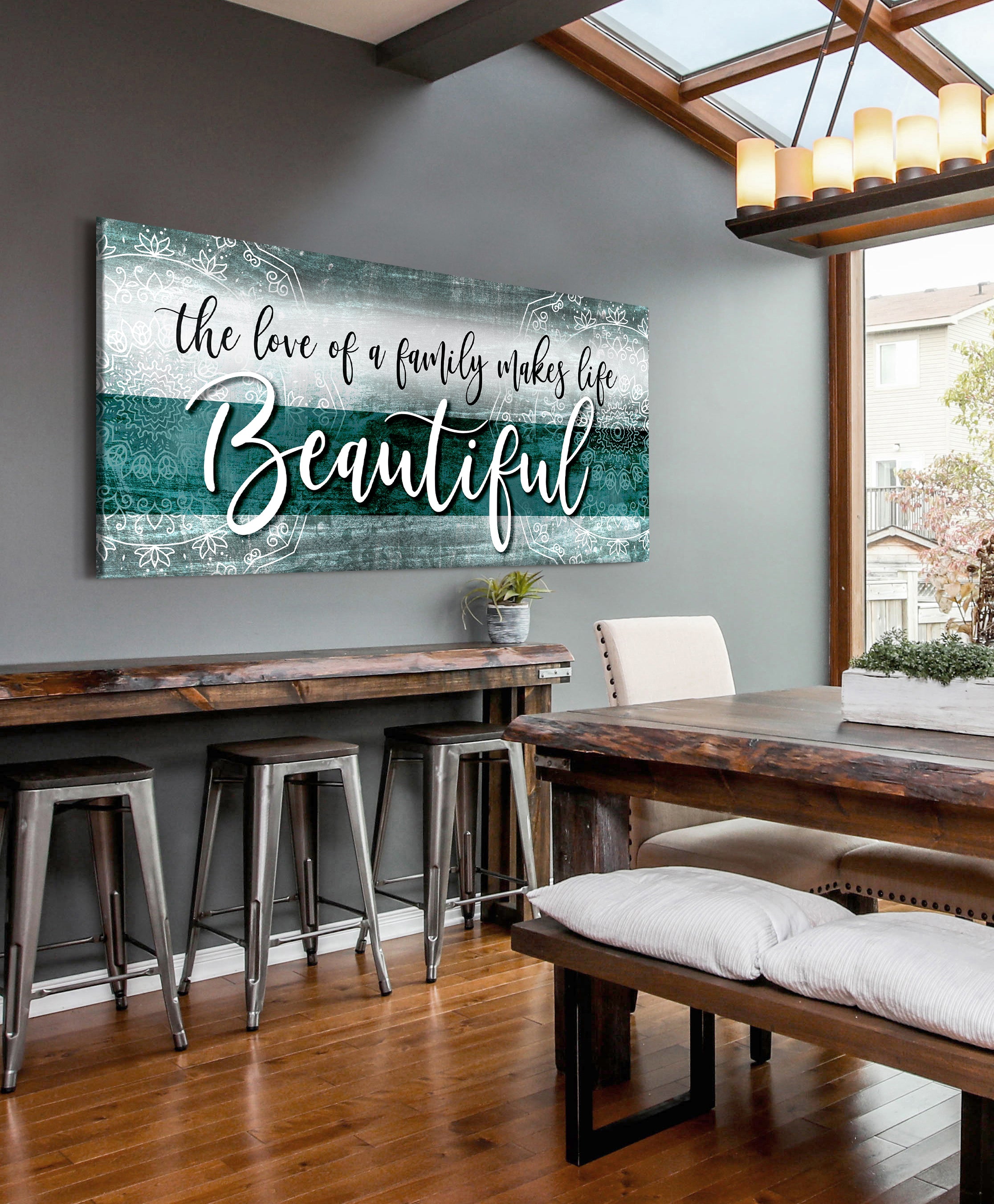 Boho Family Wall Art - Wood Frame, Ready To Hang! Buy 2 Get 20% Off