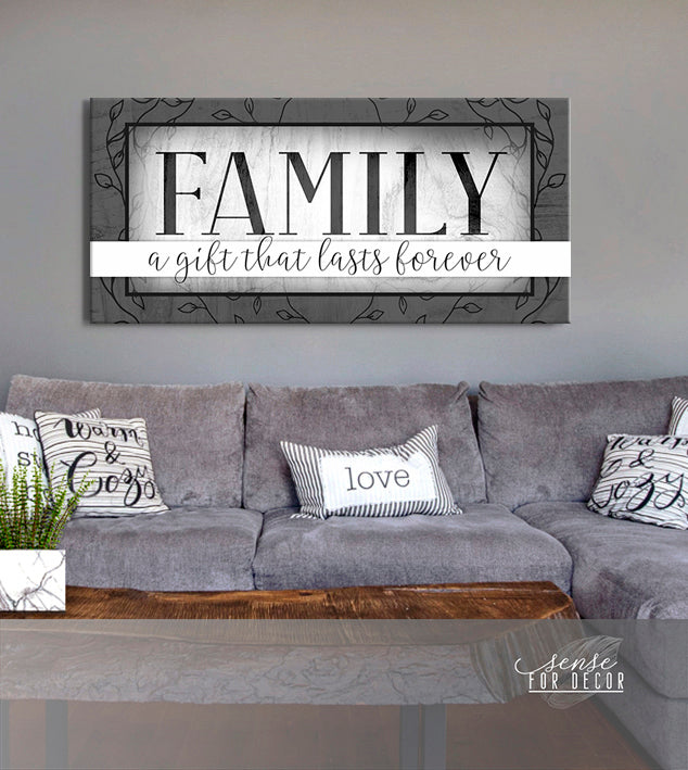 High - Quality Wood - Framed Family Wall Art: Family Gift That Lasts Forever