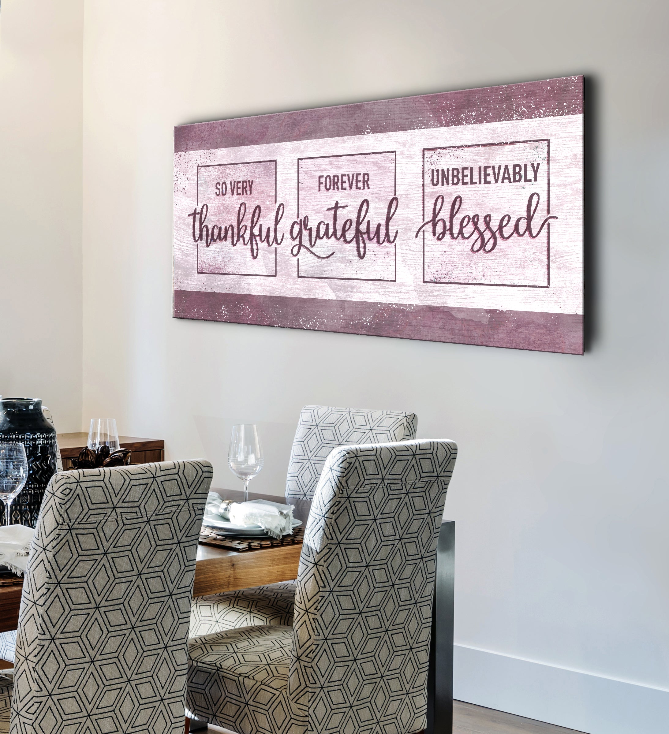 Christian Wall Art: Thankful, Grateful, Blessed - Buy 2 Get 20% Off!