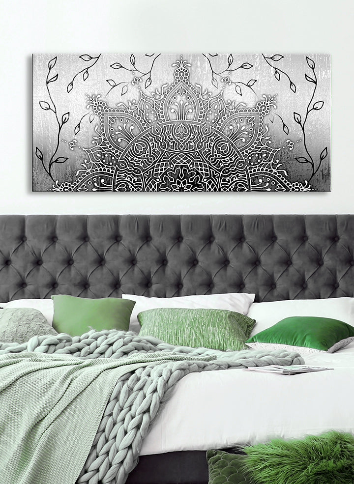 Hot Deal! Boho Mandala Wall Art V9 with Wood Frame, Ready to Hang