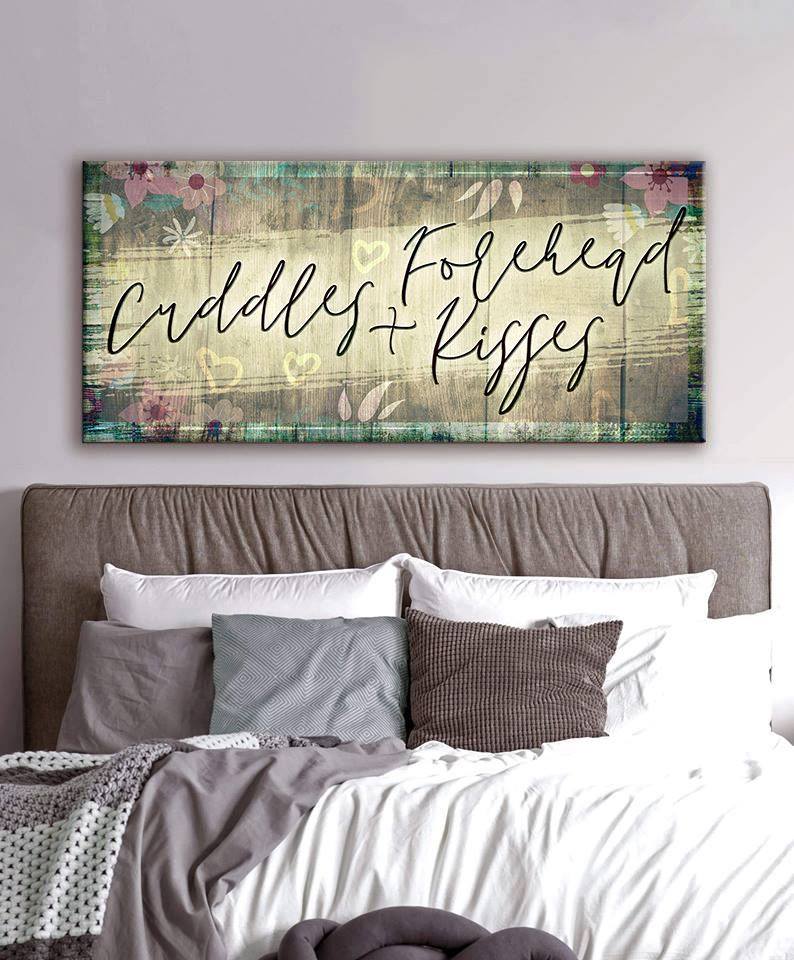 High - Quality Wood - Framed Couples Wall Art: Cuddles and Forehead Kisses, Ready to Hang