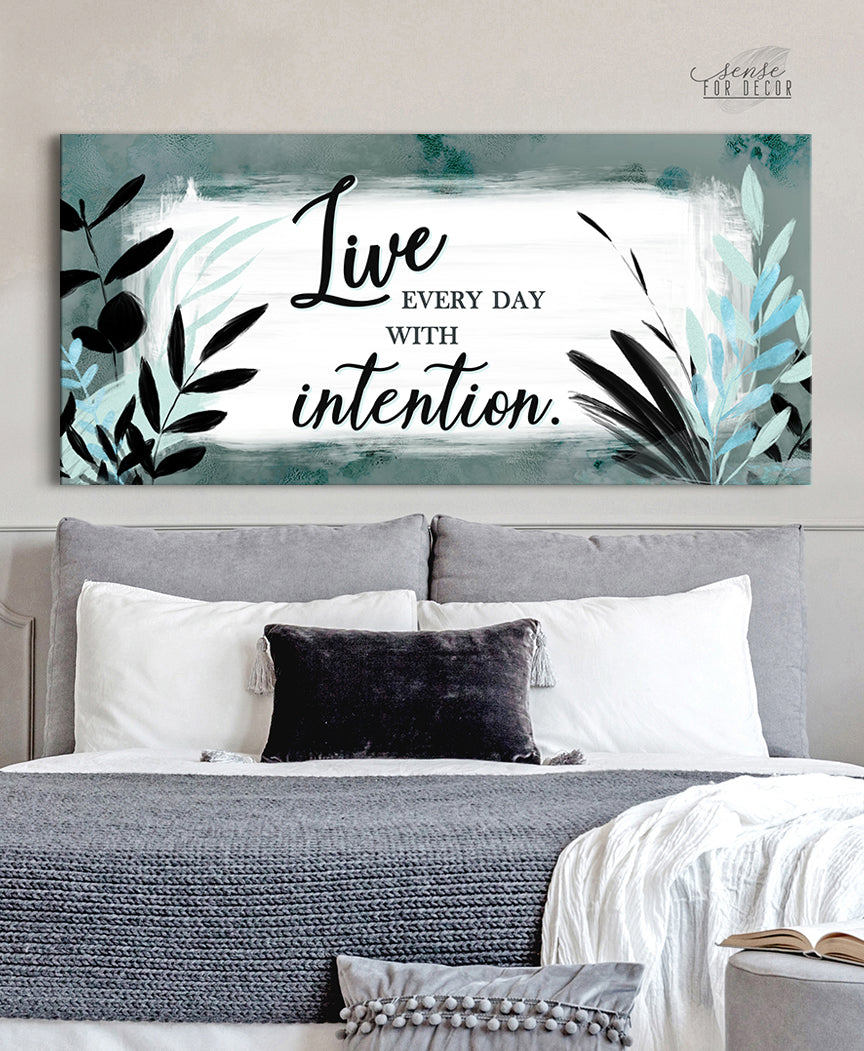 Christian Wall Art - Live Every Day Intentionally (Ready-to-Hang Wood Frame) - Buy 2, Save 20%