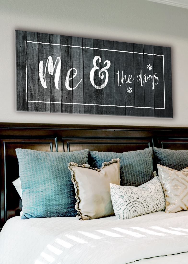 Exclusive! Pet Wall Art - Me & The Dogs (Wood Frame, Ready To Hang)