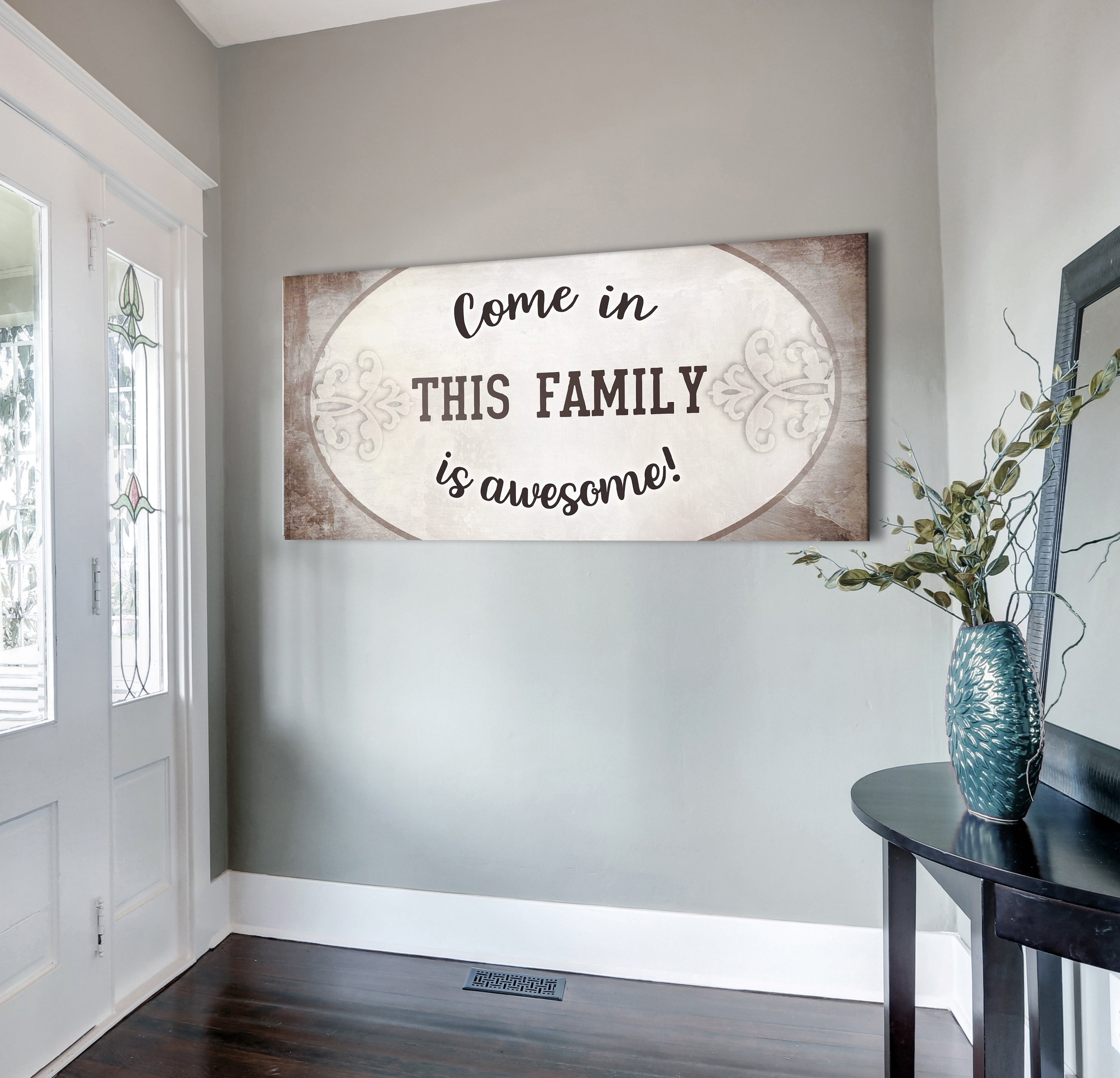 Awesome Family Wall Art V2 with Wood Frame (Ready to Hang) - 20% Off on 2+!