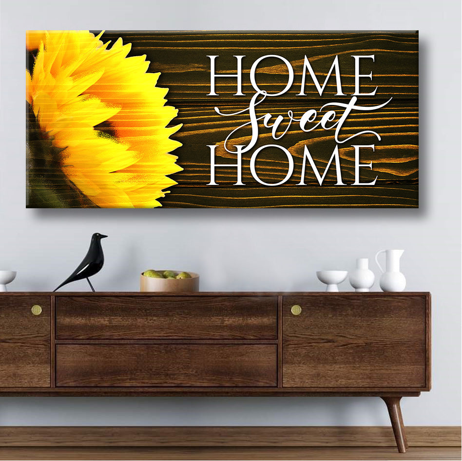 Ready - To - Hang Home Sweet Home Wall Art V22 with Wood Frame