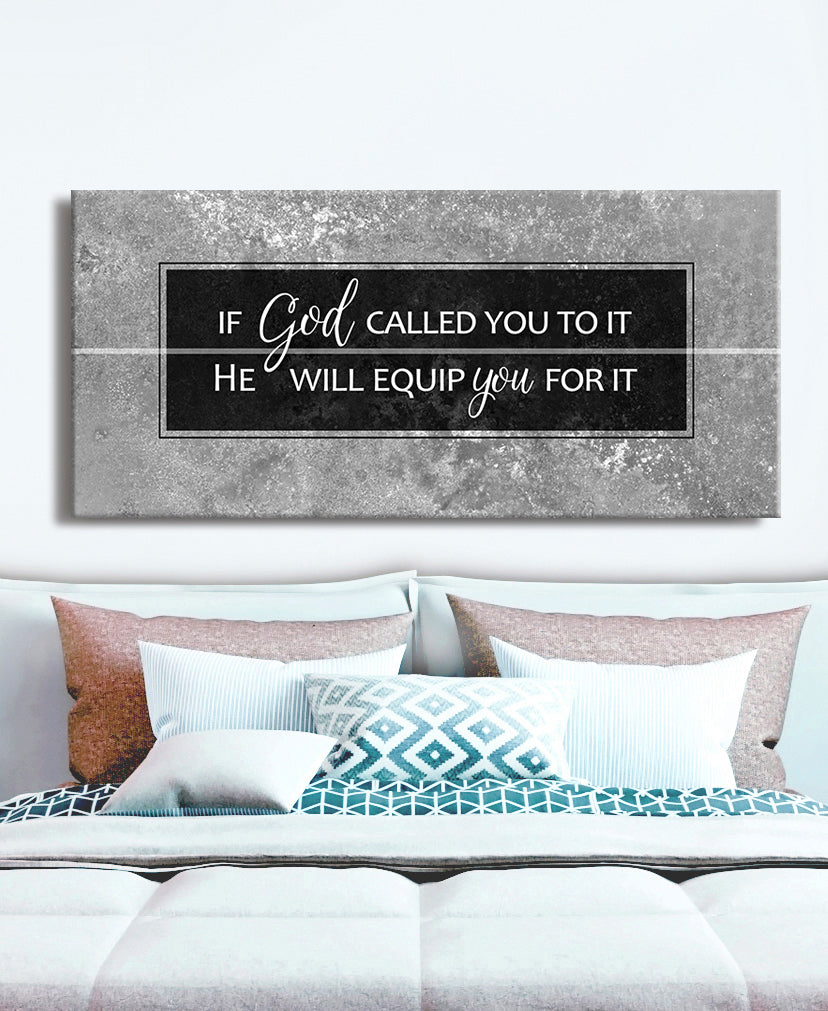 High - quality Wood - framed 'If God Called You' Christian Wall Art, Ready to Hang