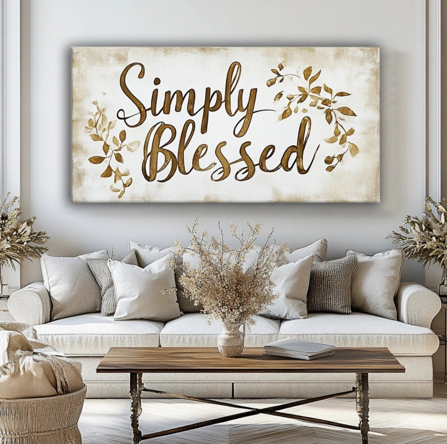 Exclusive Home Wall Art: Simply Blessed V12 - Buy 2, Save 20%