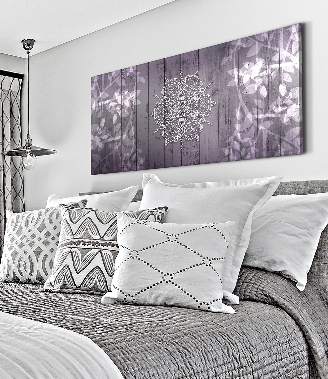 Exclusive Boho Mandala Wall Art V12 in Wood Frame - Ready to Hang! Buy 2, Save 20%