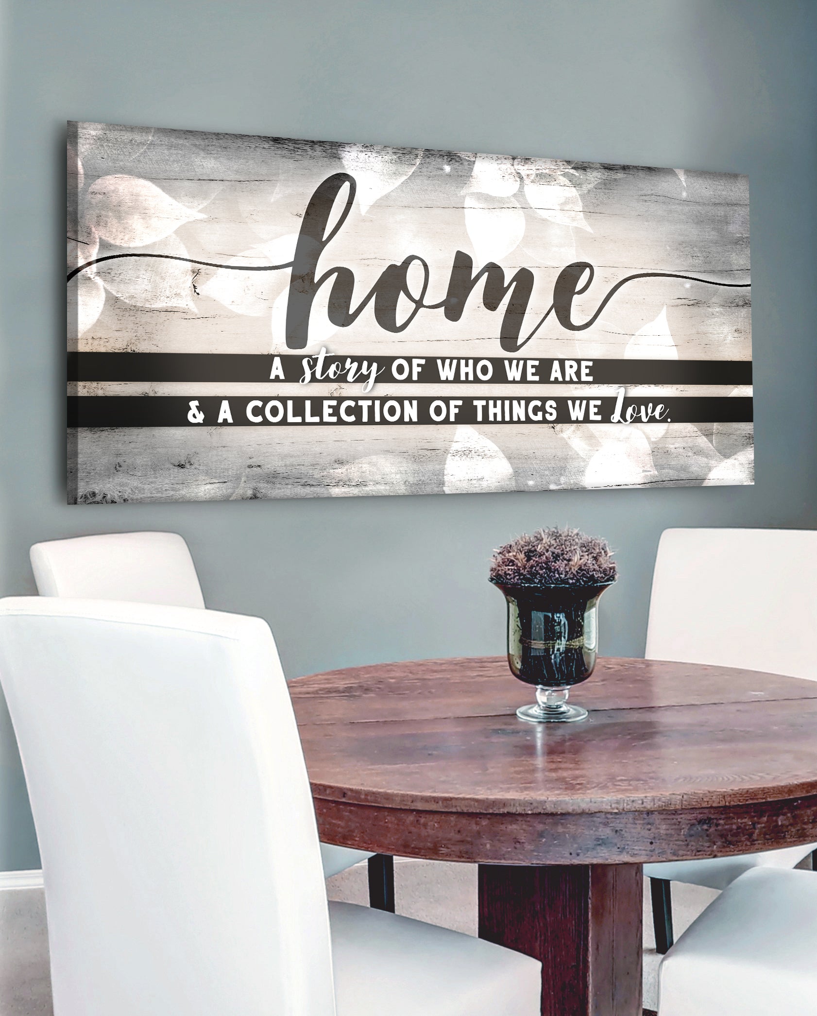 Home Wall Art: 'A Story Of Who We Are V4' - Wood Frame, Ready To Hang! Buy 2, Save 20%