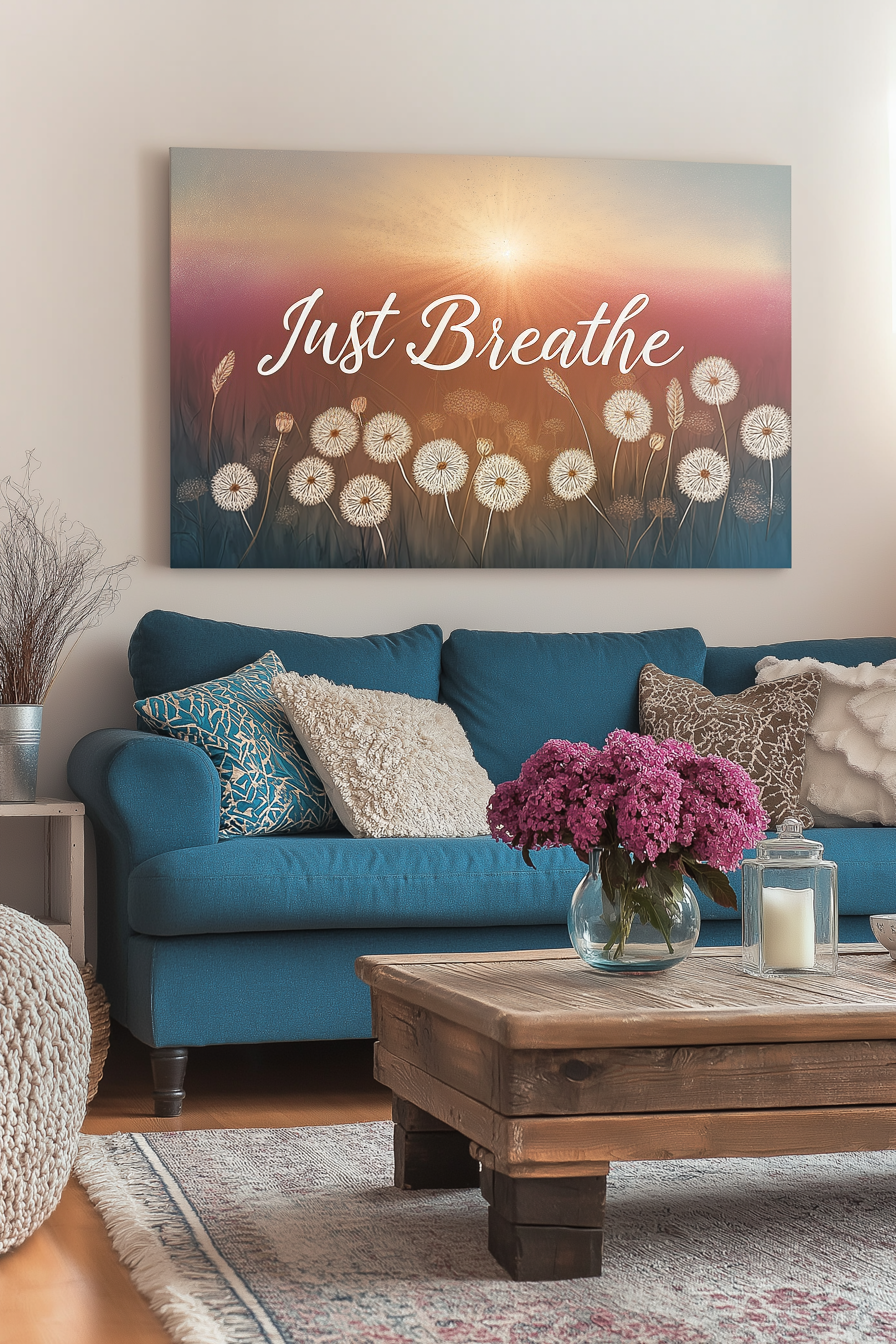 Home Wall Art: Just Breathe V31