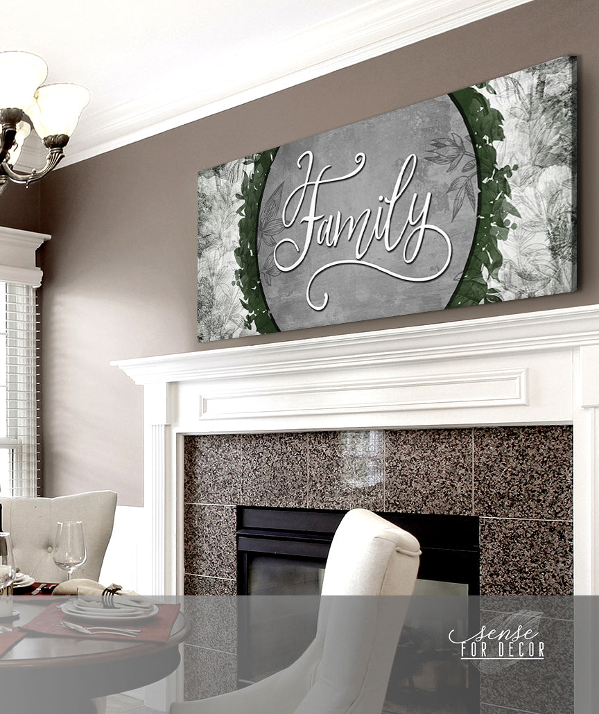 Hot Deal! Family Word Sign V11 Wood Frame Wall Art Ready To Hang