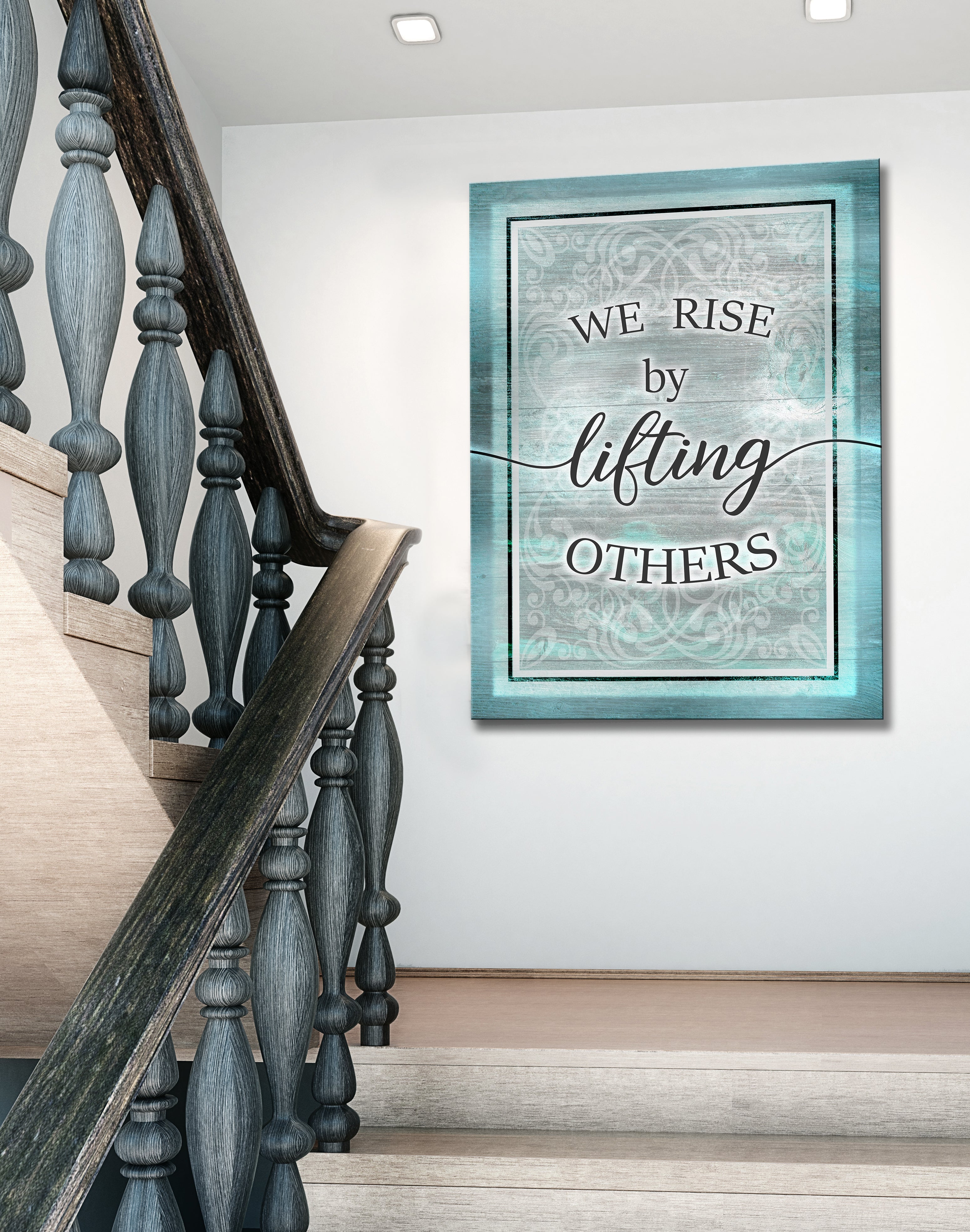 Exclusive Home Wall Art - 'We Rise By Lifting Others' with Wood Frame, Ready to Hang! Buy 2 Save 20%